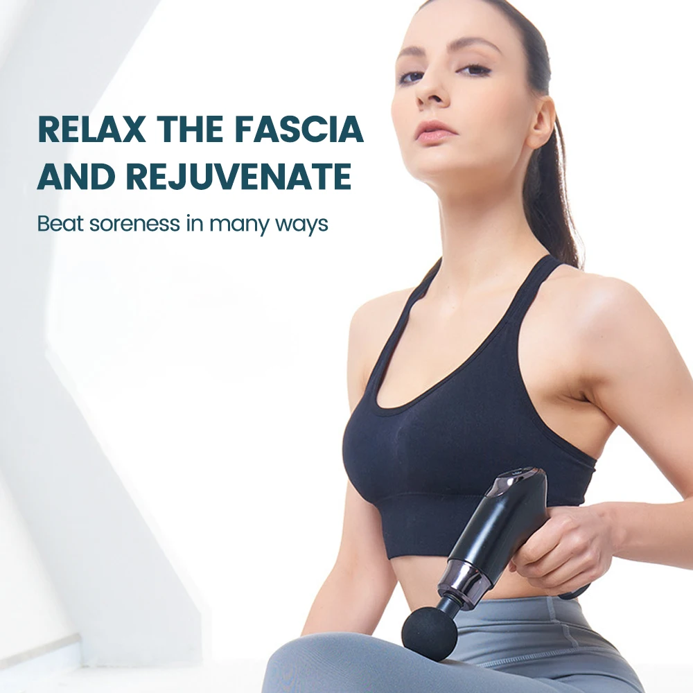 Pistola de masaje portátil para Fascia, masajeador eléctrico para adelgazar, relajación corporal, cuello y espalda - imagen 2