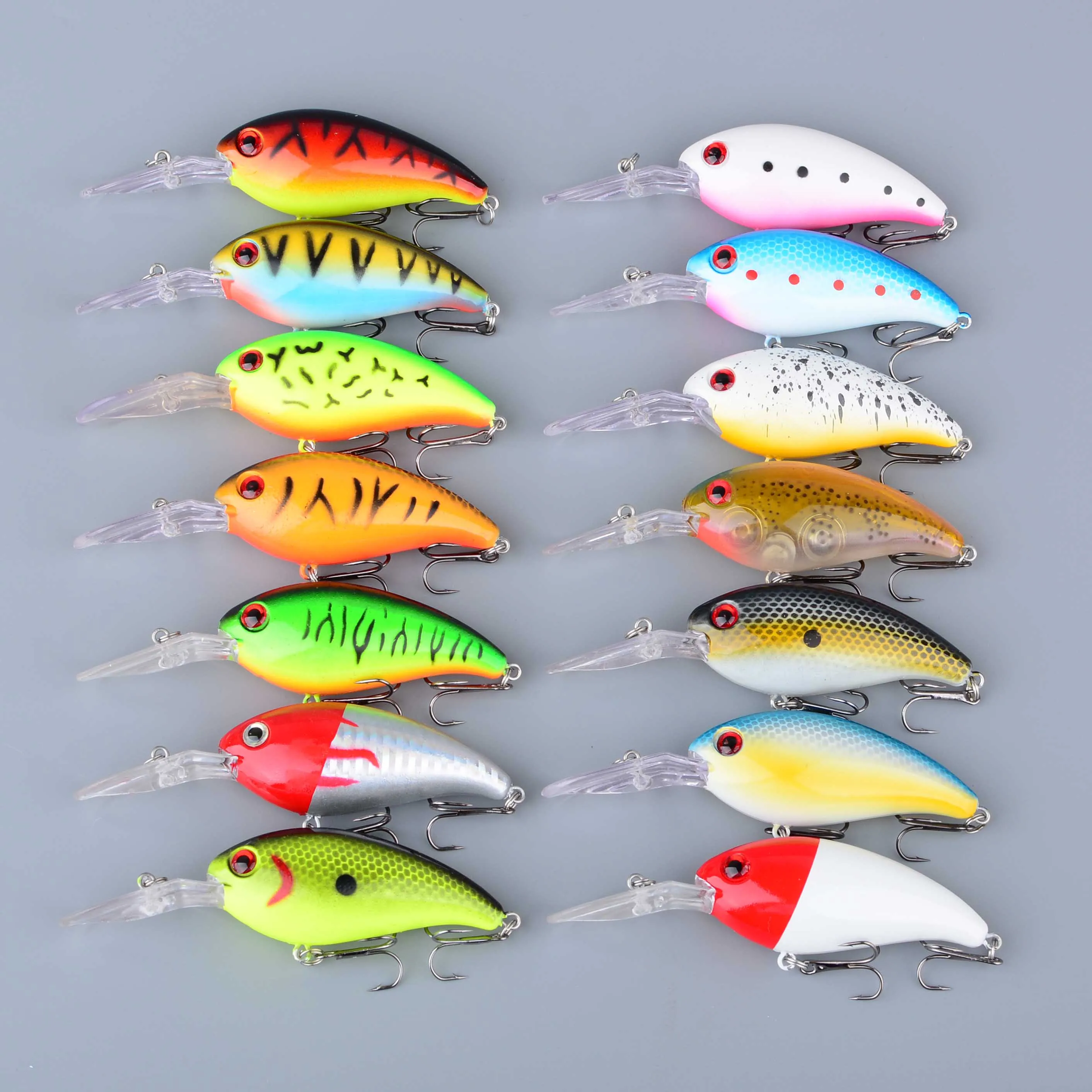 Señuelo Crankbait flotante para trucha y lubina de plástico duro