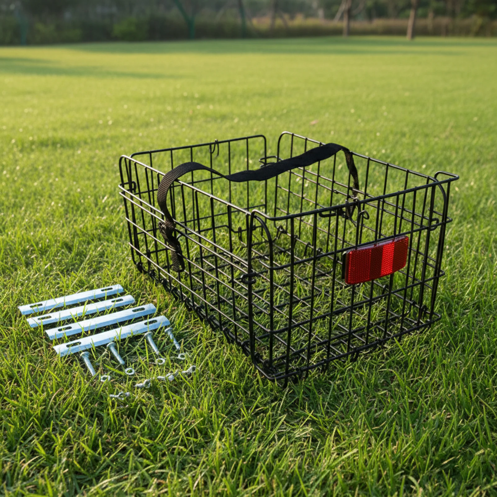 Cesta Universal para bicicleta, cesta organizadora duradera de acero al carbono para bicicleta eléctrica, accesorios para ciclismo al aire libre, 1 ud.