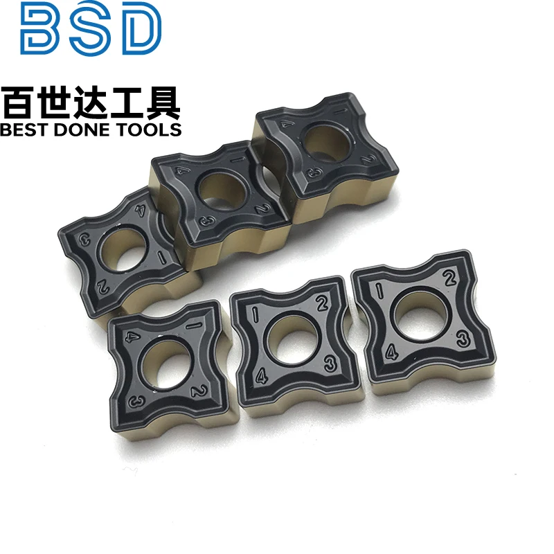 SNMG12T4-R4 SNMG R1.5 R2 R3 R4 R5 CNC cortador de torneado insertos de carburo para máquina biseladora placa de acero de astillero - imagen 5