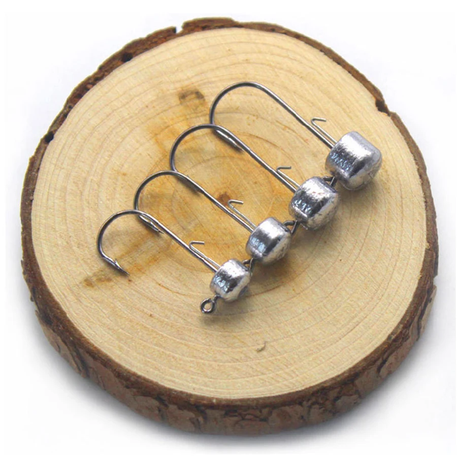 Anzuelos Jig cabeza redonda para pesca de vinilos