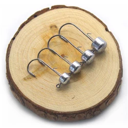 Anzuelos Jig cabeza redonda para pesca de vinilos