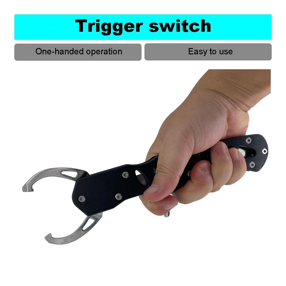 Controlador de pescado de acero inoxidable, aleación de aluminio, Boca de pescado, clip de labio de pescado, antióxido, alicates de agarre Luya, entretenimiento deportivo al aire libre - imagen 5