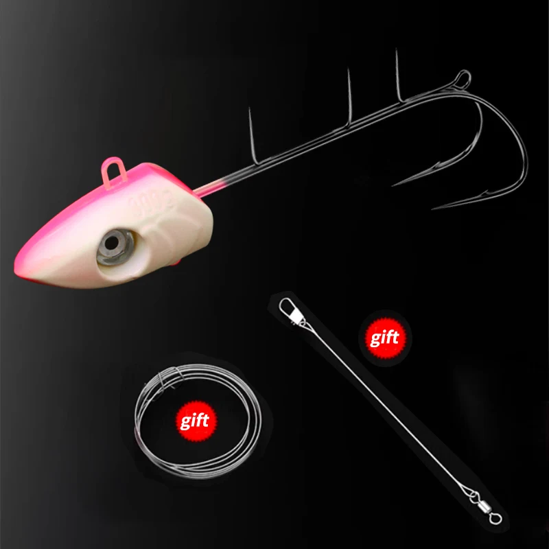 Kawa 1 st Vissen Tianya Haak Jig 100g/160g/200g/250g/300g Crank Haak Met Grote Vis Ogen Zoutwater Haken Voor Hairtail Cutlassfish - imagen 4