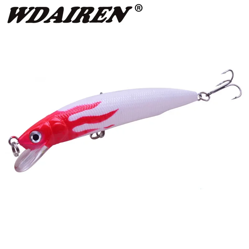 Señuelo de pesca Minnow, cebo duro con 12cm, 15,5g, Swimbait flotante, aparejos de pesca, señuelos de lubina, ojos 3D, Crankbait Wobblers, 1 ud. - imagen 4