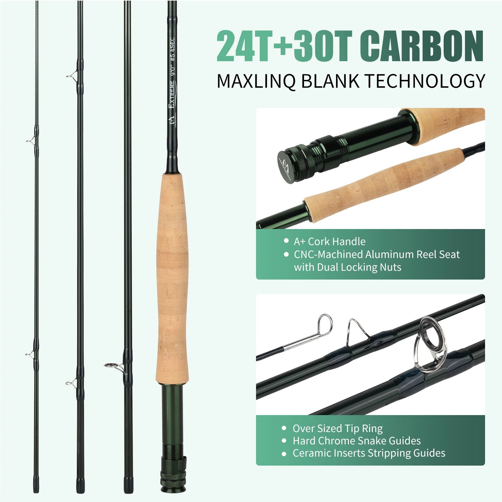 Maximumcatch Combo Caña Mosca 3-8WT 8'6"-9' Media - imagen 2