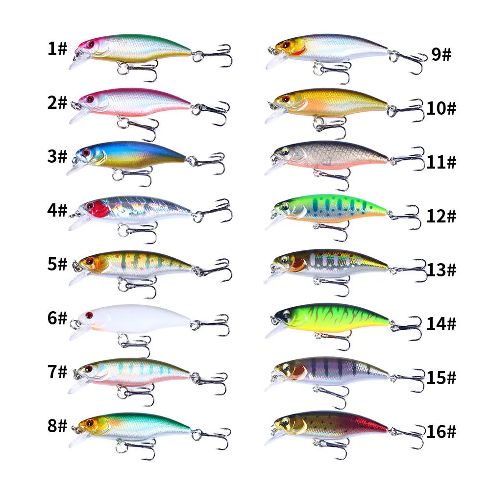 Señuelos de pesca de pececillo hundido, modelo popular japonés, 55mm, 4,5g, Jerkbait, Lucio, Carkbait, Wobblers, Swimbait, cebo duro profesional - imagen 2