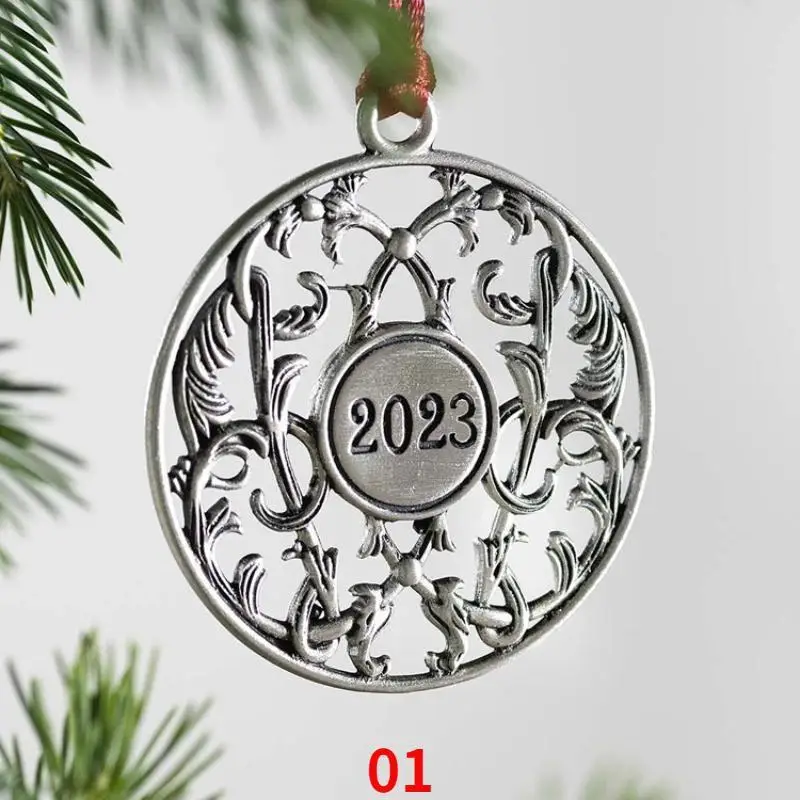 Adorno colgante muñeco de nieve metálico – Decoración navideña - imagen 3