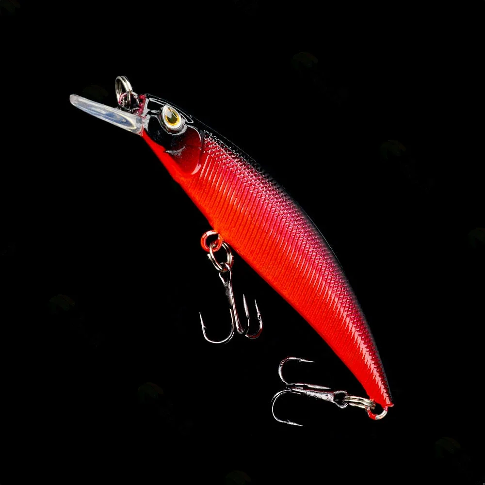 Señuelos de Pesca de pececillo que se hunden, Wobblers de Pesca para Lucio, lubina, trucha, cebo Artificial, equipo de Pesca, Jerkbait Swimbait, 80mm, 9g - imagen 4