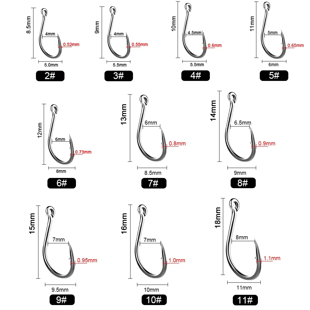 Anzuelos de carbono para pesca – Acero al carbono multiuso - imagen 3