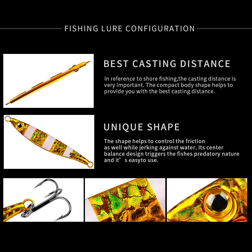 Plantilla de Metal de hundimiento rápido, cuchara de Jigging, 15G, 20G, 30G, plantilla de fundición de arrastre, señuelo de lubina, cebo Artificial, aparejos de pesca - imagen 5