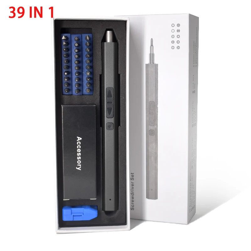 Juego de destornilladores eléctricos de precisión, Kit LED portátil 12/39/50 en 1, herramientas profesionales de reparación de IPad para teléfono móvil inalámbrico USB para el hogar - imagen 3