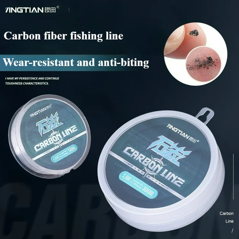 Bobina de línea de fibra de carbono QAJTAO de 100 metros
