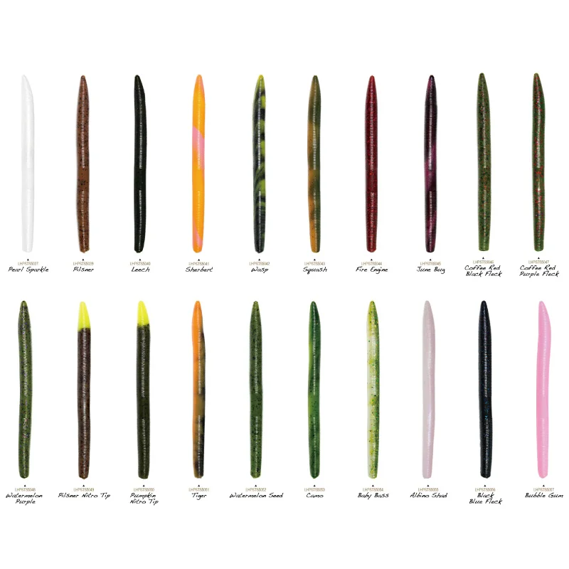 US Langke-Cebo blando para pesca de agua dulce, gusano de fideos, LUNKERHUNT, carretera de alta gravedad salada - imagen 3