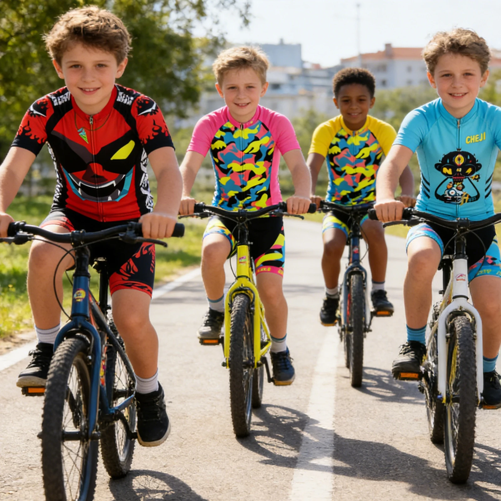 Badana de ciclismo infantil secado rápido transpirable equipación