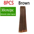 8pcs Brown