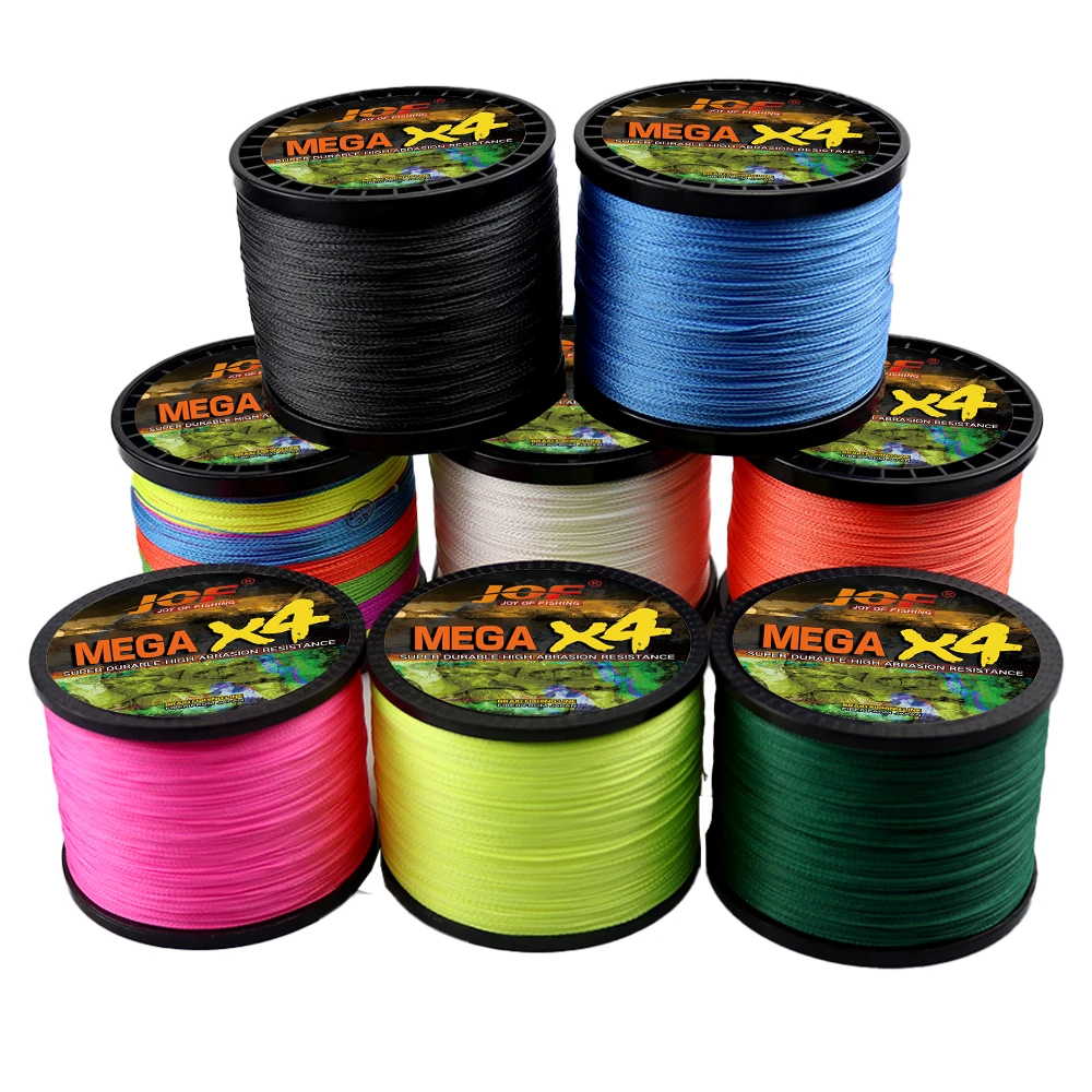 JOF-Hilo de pescar trenzado de 4 hebras, multifilamento para pesca de carpa, 10LB, 12LB, 18LB, 28LB, 35LB, 40LB, 50LB, 60LB, 80LB, 1000M - imagen 3