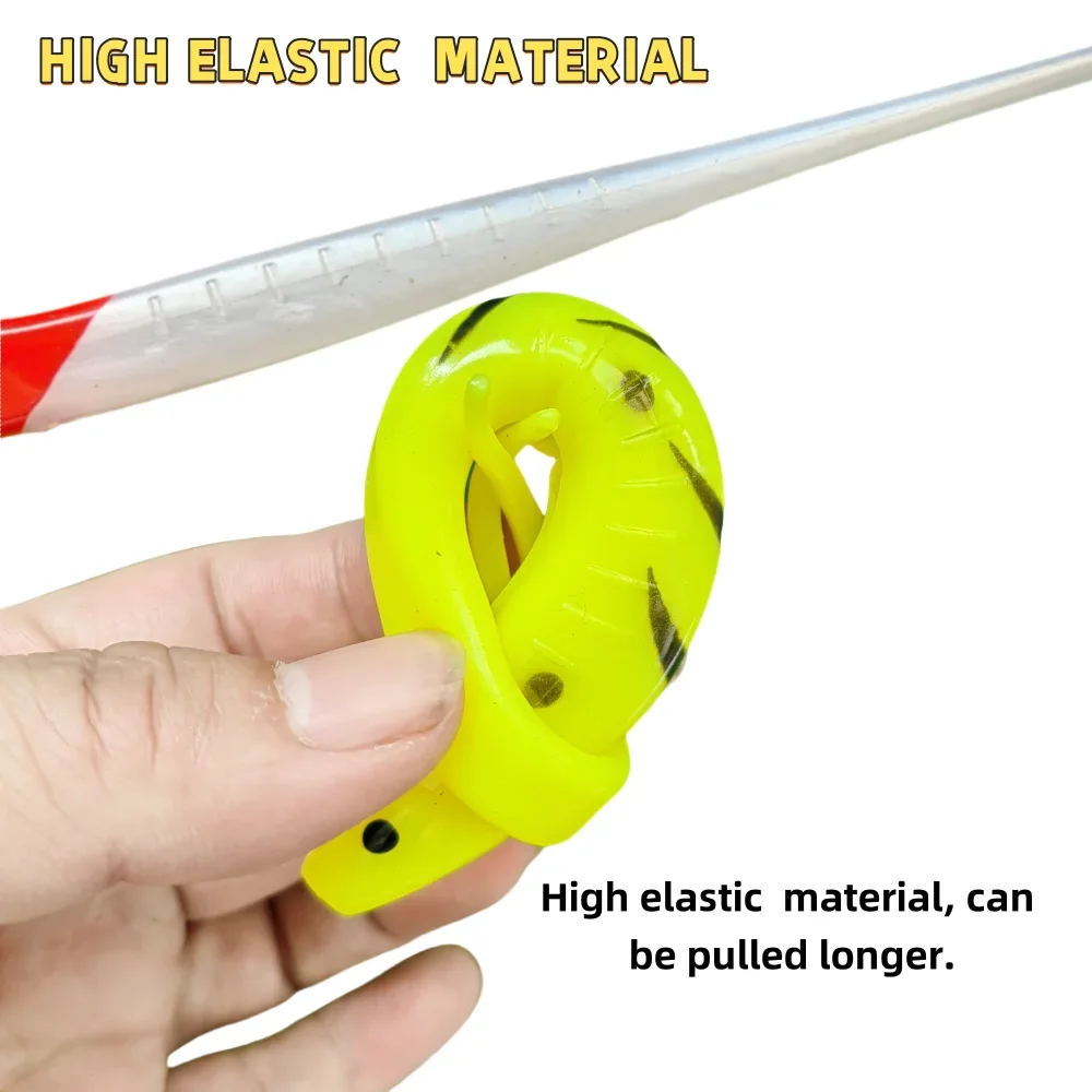 SWOLFY-señuelo de pesca de 17CM, 18G, cola ligeramente dividida, Artificial, de silicona, para lubina, aparejos de mar, 3 piezas - imagen 2