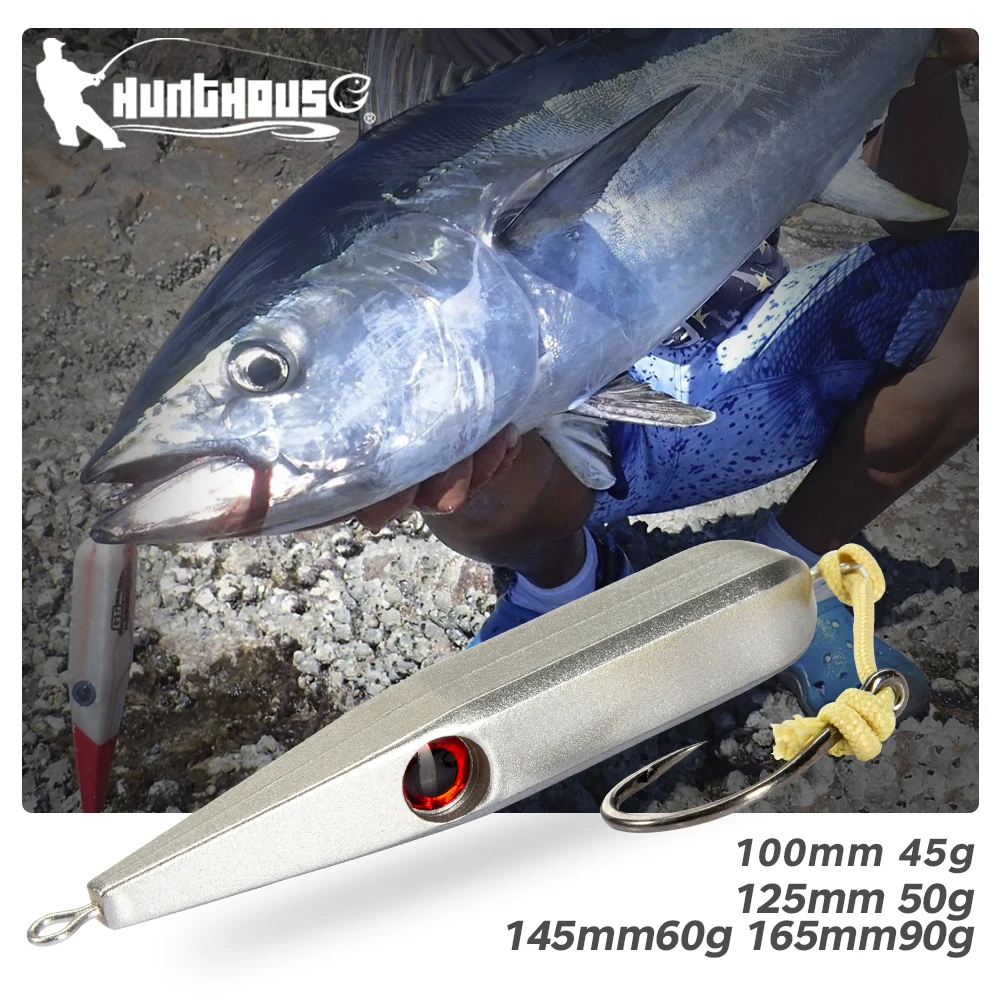 Hunthouse GT hundido lápiz Cebo de pesca cebo duro Jack Bait lento 40g 50g 60g paseando perro salmuera para pescar lubina