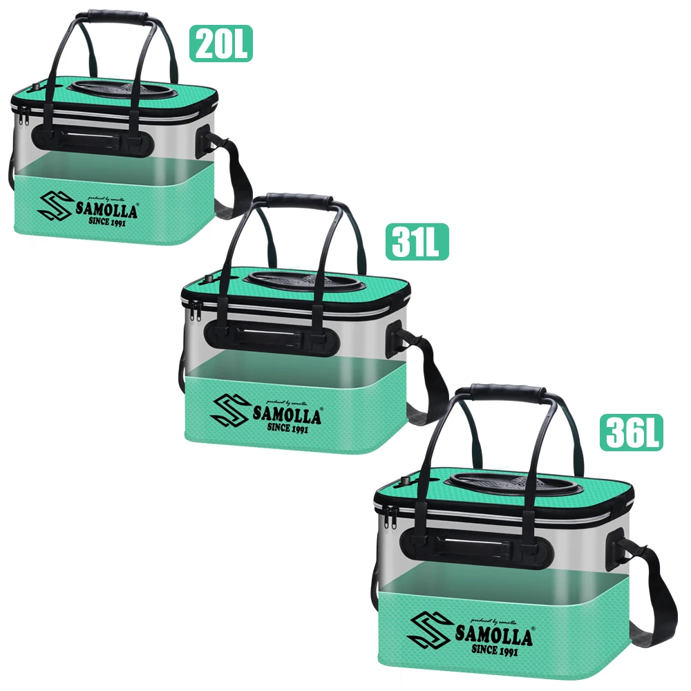 Cubo de pesca plegable y grueso, cubo para peces vivos sin bomba de oxígeno, tanque de agua portátil EVA, pesca al aire libre, caja para peces vivos - imagen 5