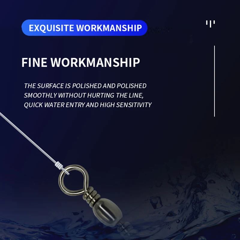 ORJD 20-50 Uds barril giratorio pesca giratorio Snap anillo sólido gancho inoxidable señuelo conector accesorios de pesca aparejos - imagen 5