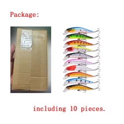 Señuelos Minnow flotantes 3D biónicos para lubina y lucio