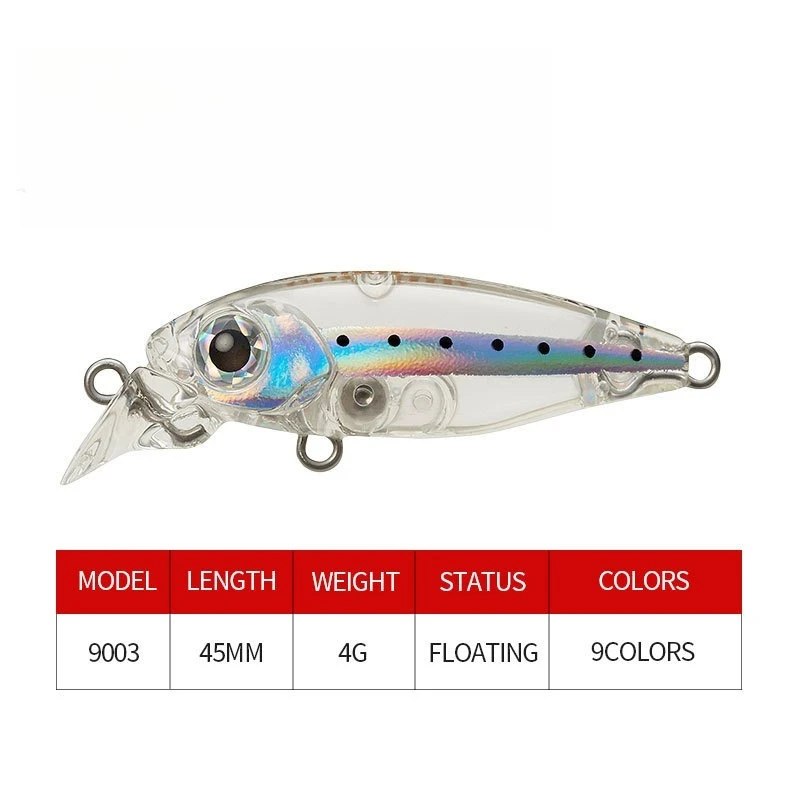 Señuelo Flotante Minnow con Ojos 3D y Rayas Blancas para Agua Dulce - imagen 5