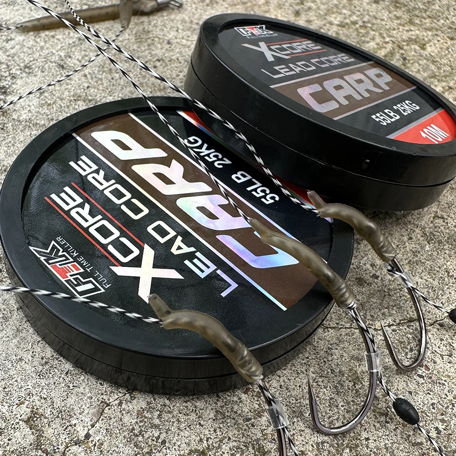 NGB 10M Leadcore Hair Rig línea de pesca de carpa 12 alambre trenzado camuflaje alimentador líder línea 35LB 45LB 55LB - imagen 3