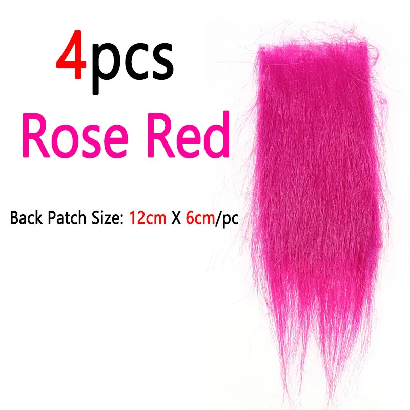 4pcs Rose Red