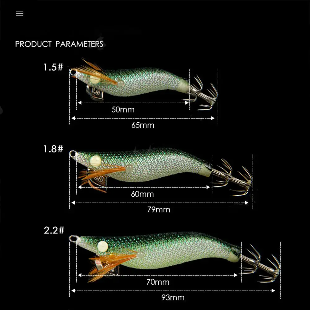 Señuelos de camarón de madera de plomo 2023, aparejos de pesca, anzuelo explosivo de 6,5 cm/7,9 cm/9,3 cm, señuelo de pulpo de simulación - imagen 3