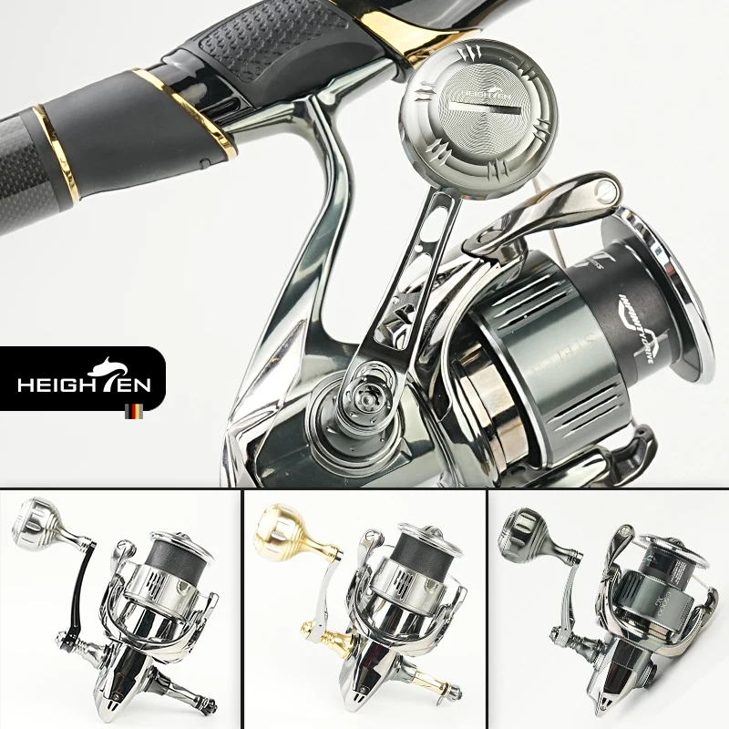 Carrete giratorio HEIGHTEN de un solo mango, 55mm reemplazable, 60mm con perilla de 35mm de diámetro, piezas de repuesto para carrete giratorio, pesca de lubina - imagen 2