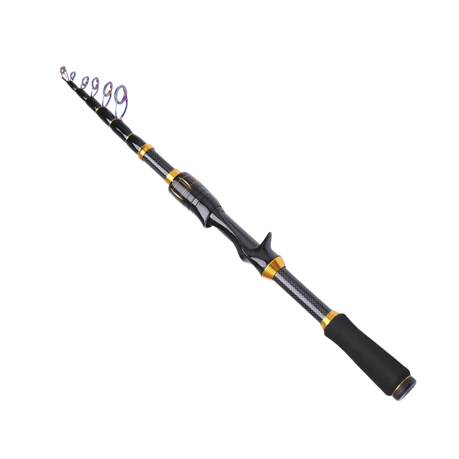 FTK-caña de pescar giratoria de fundición, postes de fibra de carbono ultraligeros de 1,5 M-2,1 M para viajes, Pesca de carpa de agua dulce - imagen 5
