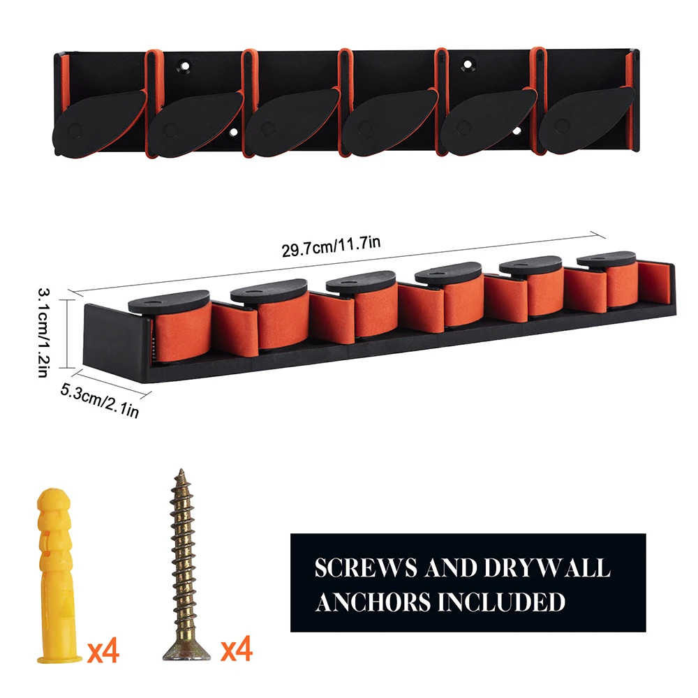 Goture-Soporte de caña de pescar de montaje en pared, accesorio Vertical, resistente, ahorro de espacio, fácil de instalar - imagen 4