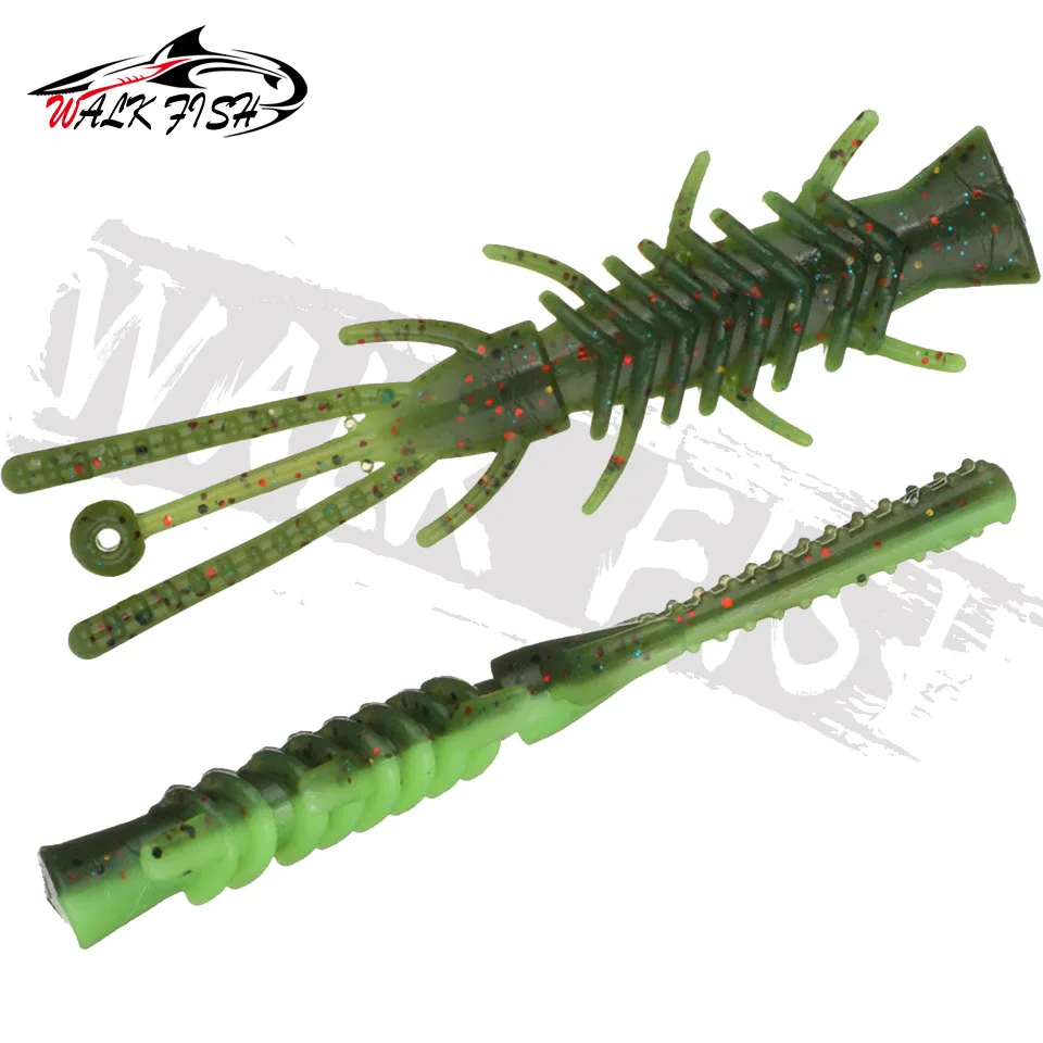 WALK FISH-señuelo de pesca flotante, cebo artificial de silicona, 10 piezas, 65mm, 2g - imagen 4