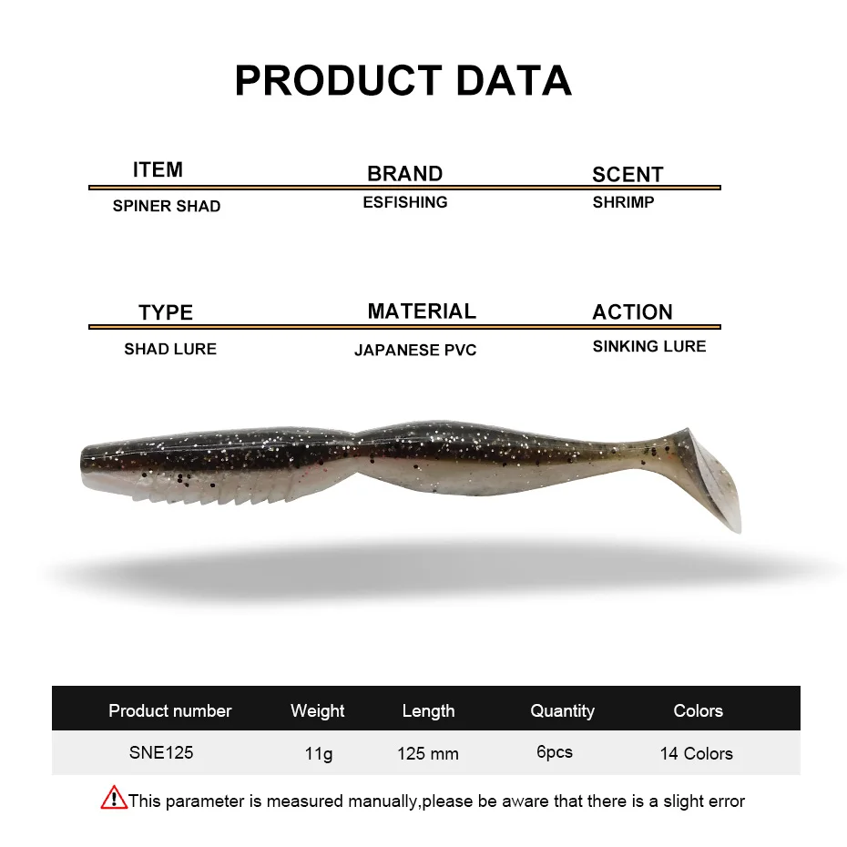 Señuelo de pesca KESFISHING, cebo suave de doble Color, Spiner Shad, cebo de silicona Artificial de 5 "para lubina, aceite de pesca con sales - imagen 5