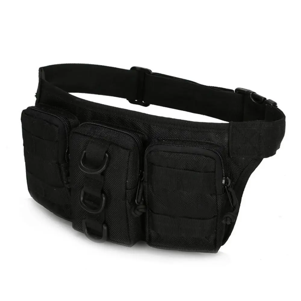 Riñonera de tela Oxford de gran capacidad, multifuncional, para correr, deportes, cinturón, múltiples bolsillos, camuflaje, bolsa Molle para hombre - imagen 3