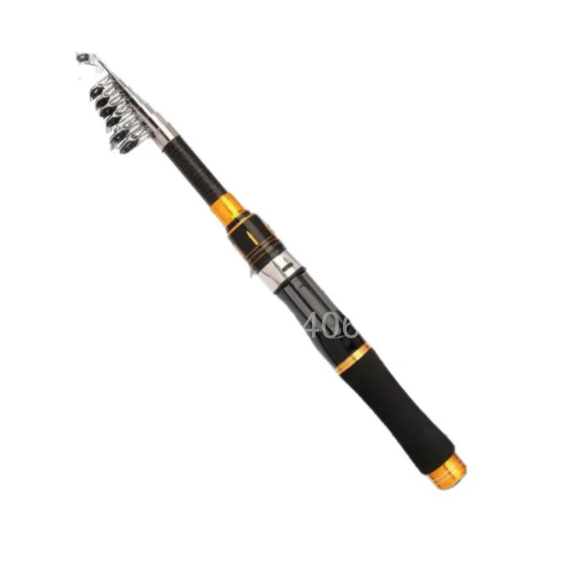 Mini caña de pescar telescópica, carrete de 1,6 M, 1,8 M, 2,1 M, caña de pescar de carbono para Combo, portátil, ligero, perfecto, accesorios de pesca - imagen 5