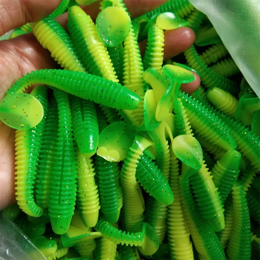 Swolfy-SEÑUELOS blandos Wobblers de 7,5 cm y 5cm, señuelo de pesca shad t-tail Aritificial de silicona, Lucio, aparejos de pesca - imagen 3