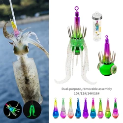 Anzuelos LED dobles impermeables para calamar – Jig de pesca