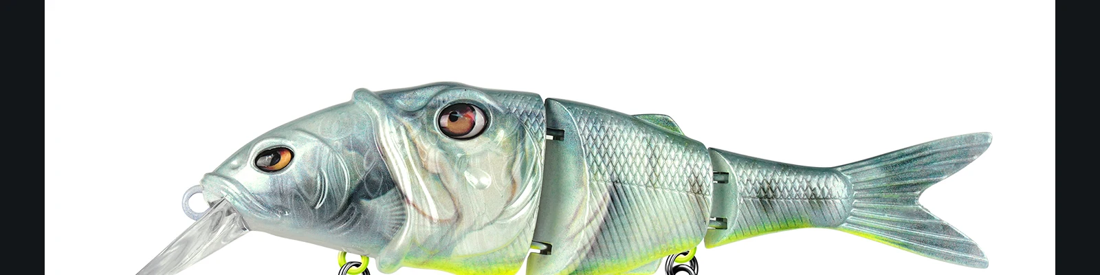 Un señuelo de pesca realista diseñado para atraer peces con su apariencia realista