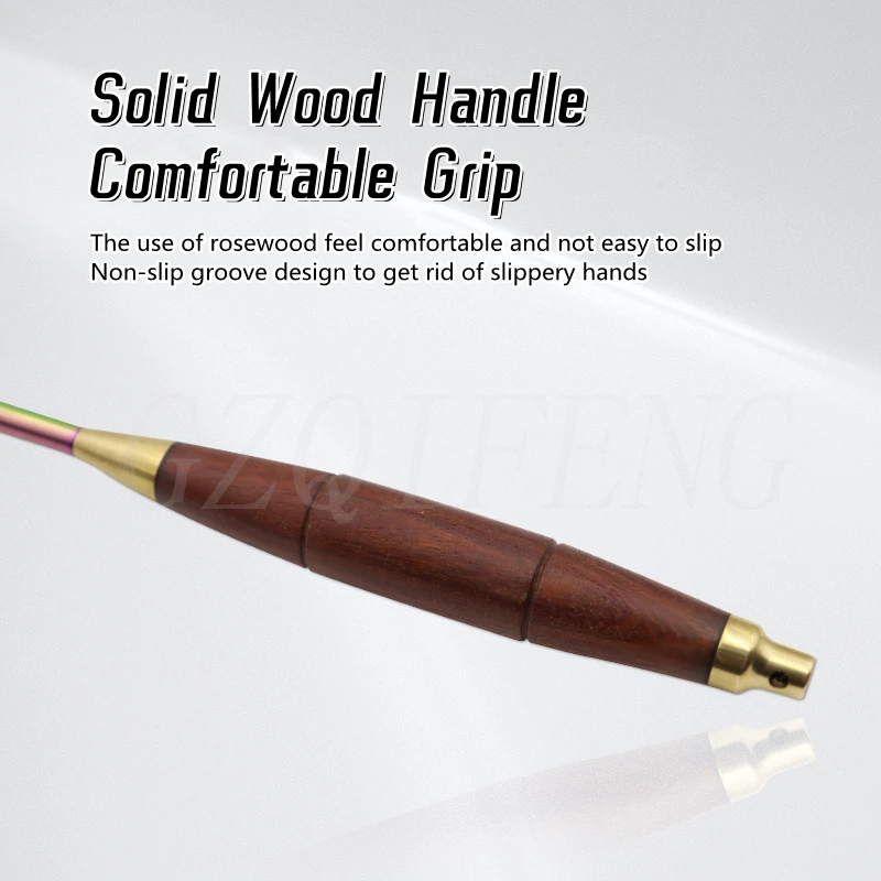 ZYZ-Extractor de anzuelos de pesca de 28,5 CM, cuerpo de acero inoxidable galvanizado + agarre de madera maciza, herramienta removedora de anzuelos de garganta profunda - imagen 5