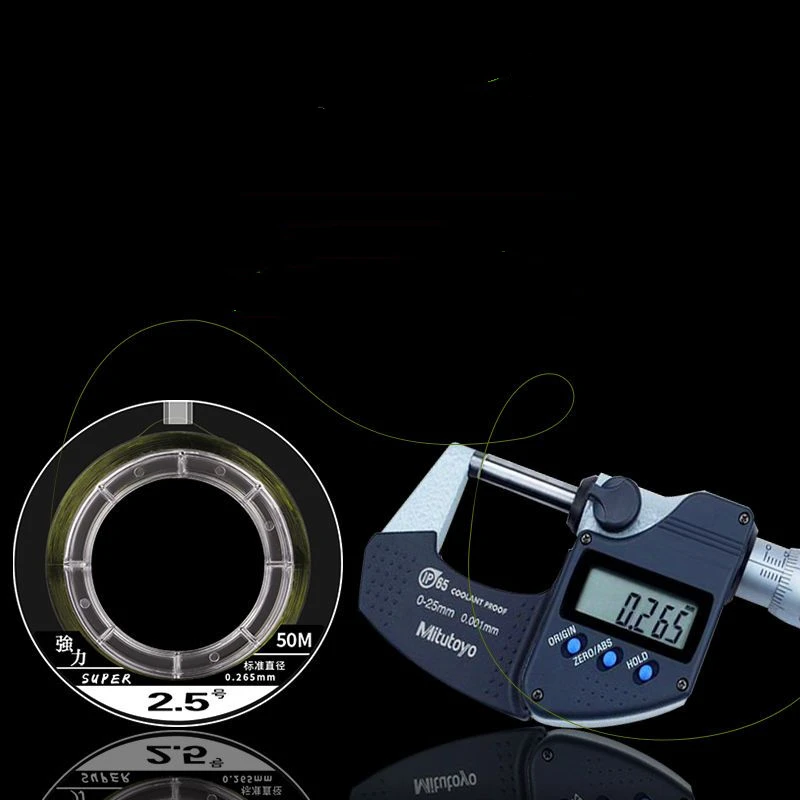 Línea de pesca de nailon especial, señuelo de pesca profesional, cable Original genuino, Tippet, fuerte fuerza de tracción, 50m - imagen 4