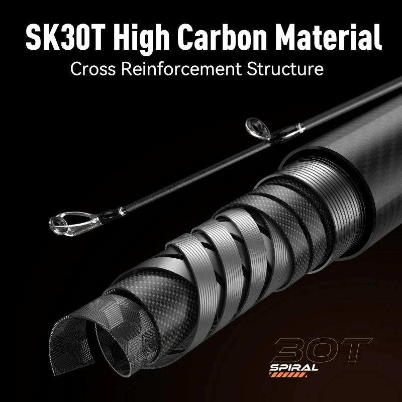 Cañas de pescar de fundición YOOFISH, Jigging lento ML M MH H 1,85 m 30T, tela de carbono, barco de agua salada, caña de pescar ultraligera de alta calidad - imagen 3