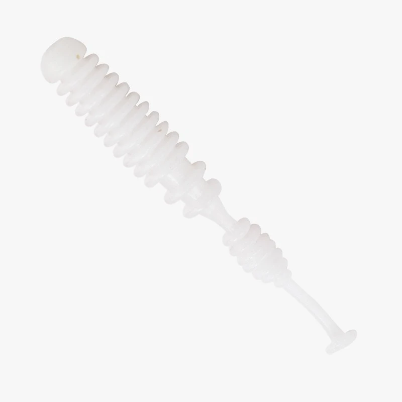 Nuevo 20 piezas 4,3 cm Pesca suave gusanos señuelos Pin cola hielo Pesca cebo suave Polaris hundimiento señuelo Pesca barato aparejos de Pesca de silicona - imagen 4