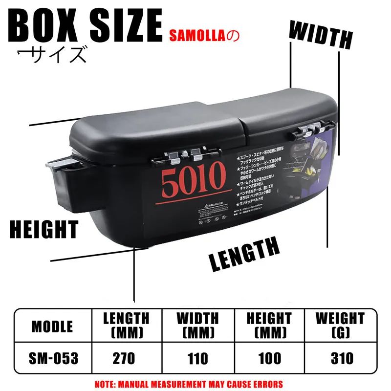 Caja de pesca con cinturón para actividades de pesca al aire libre, caja de equipo de pesca, caja de almacenamiento de accesorios de pesca, almacenamiento multifuncional - imagen 3