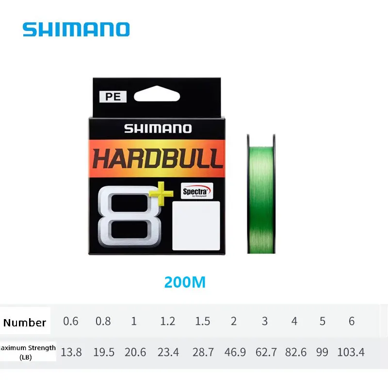 Shimano Hardbull X8 Línea trenzada PE para agua dulce y salada - imagen 5