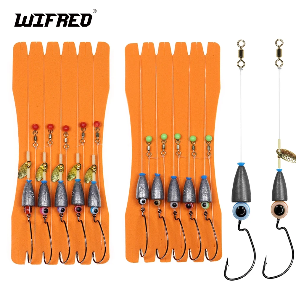 5 unids/lote Texas Rig Set para pesca de lubina Kit de aparejo de Carolina aparejos de pesca anzuelos pesca de carpa aparejos de pelo listo hecho cebo boilie