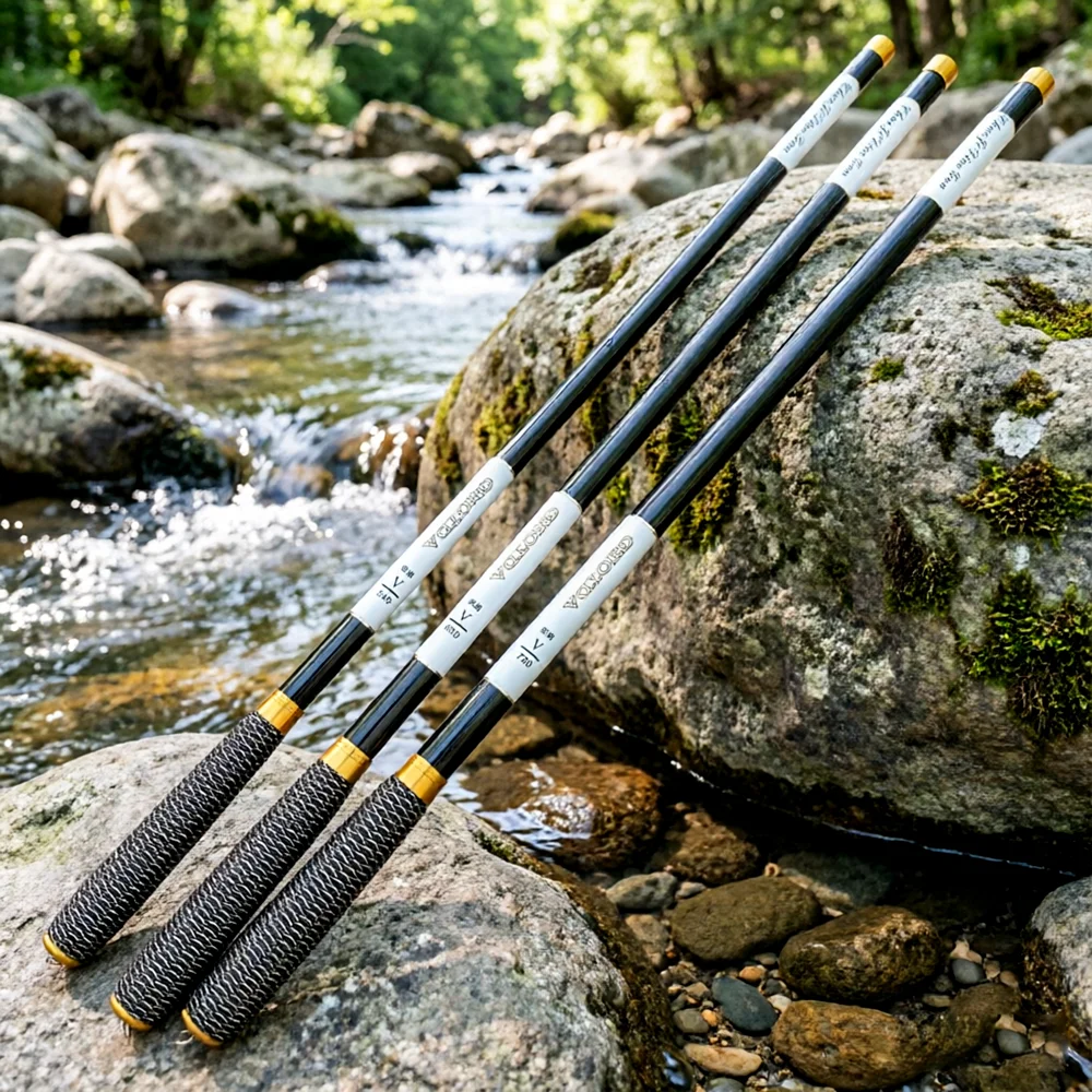 Caña telescópica de carbono ultraligera para pesca en agua dulce - imagen 5