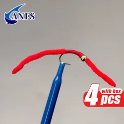 ANFS moscas artificiales atadas a mano para pesca con mosca – caja