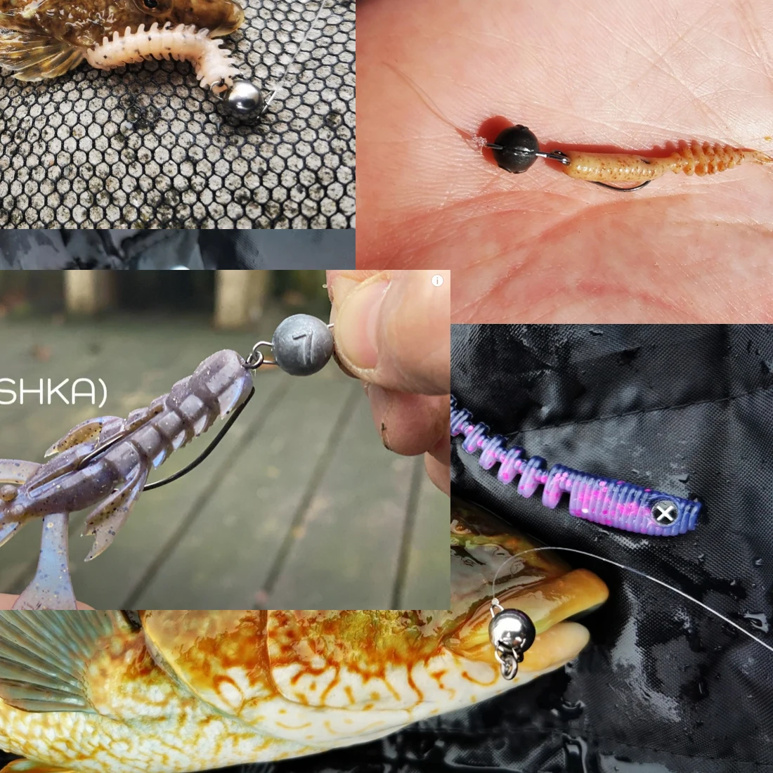 9KM 10 Uds Cheburashka pesas Cheb bola plomos gancho conector agua dulce - imagen 5